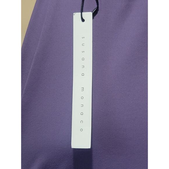 Susana Monaco x Revolve  Wrap Front Top and Bottom Dress Plum Size M NWT - Picture 7 of 9